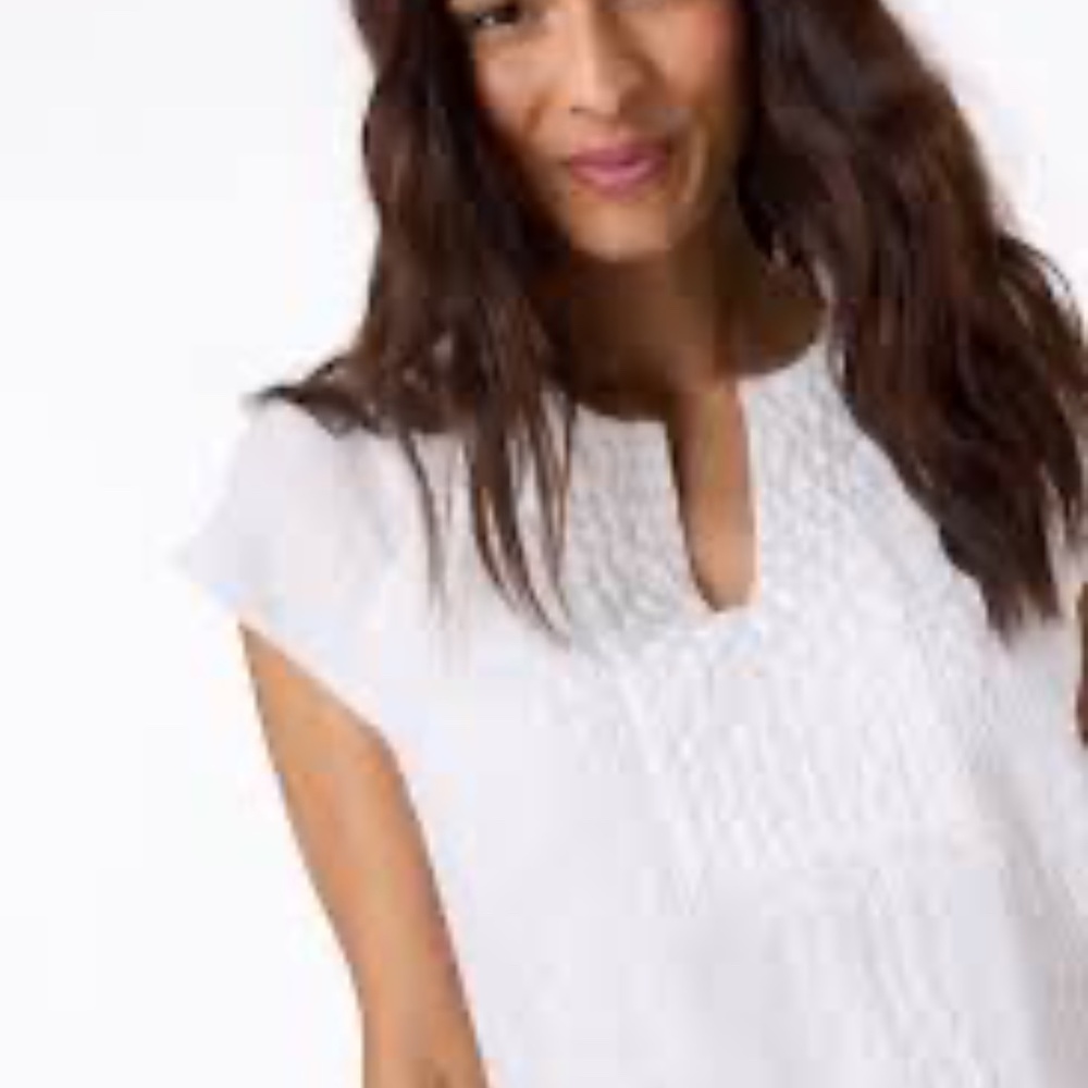 Roller Rabbit White Faith Embroidered Dress